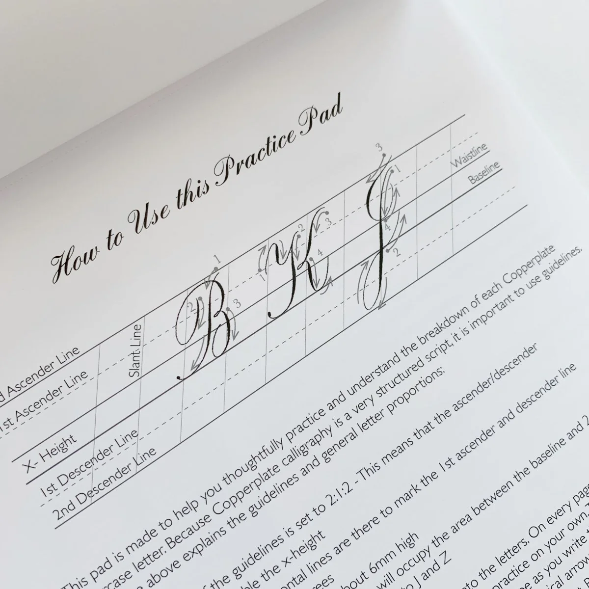 Copperplate Practice Pad - Logos Calligraphy - Image 4