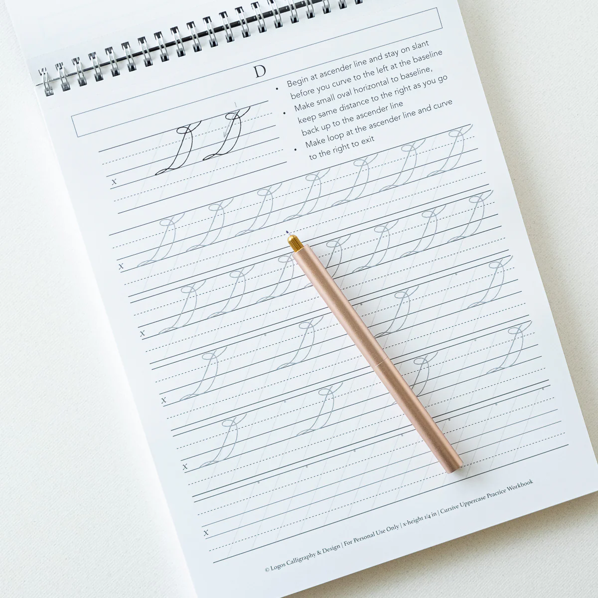 Cursive Practice Workbook -  Logos Calligraphy - Image 7