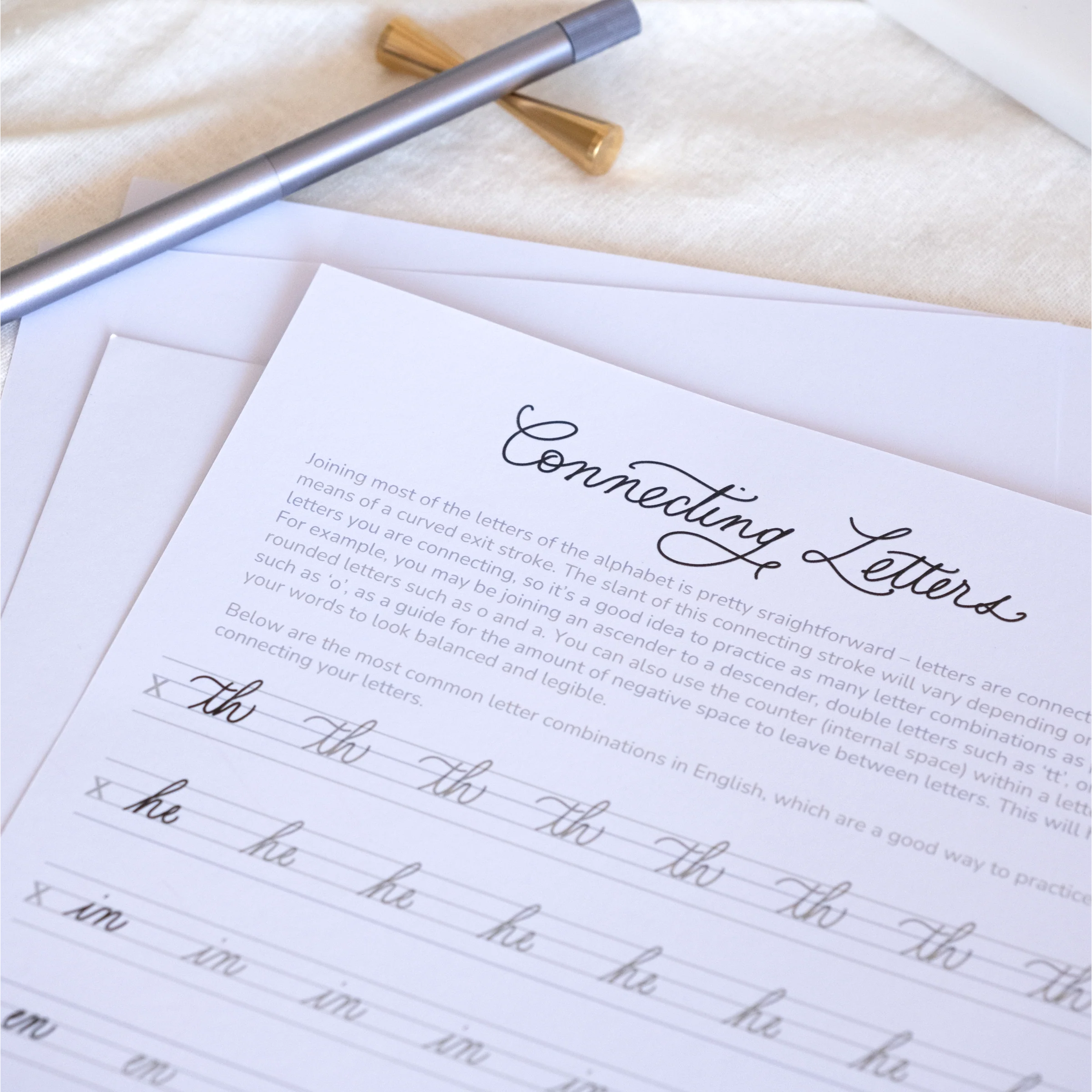 Digital Guide: Beginner's Monoline Lettering