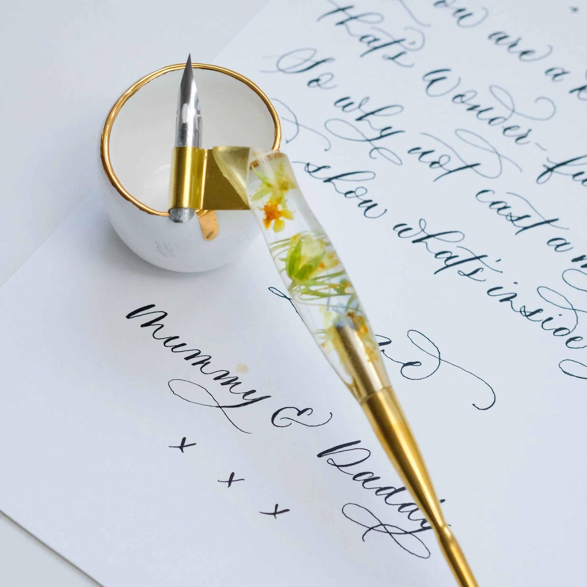 Fine Bone China - Artist's Ink Well - Image 3