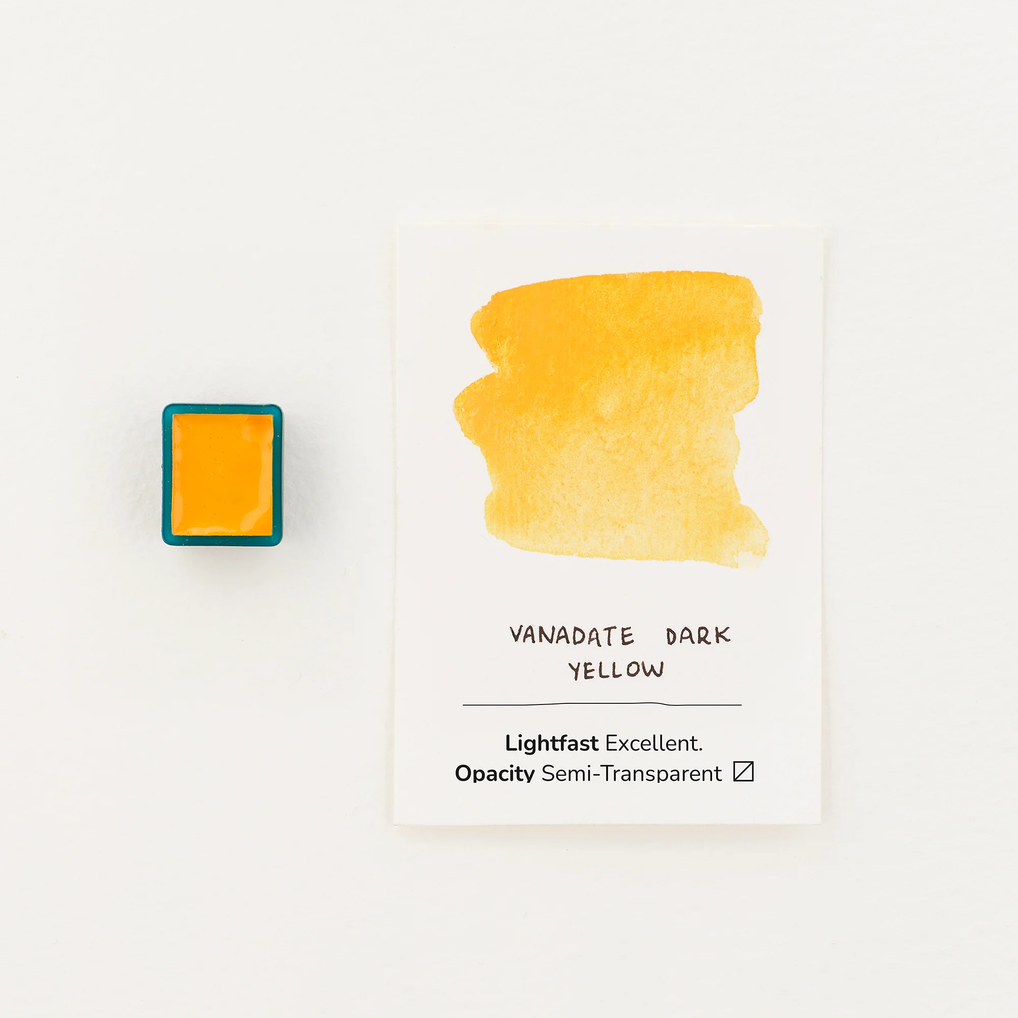 Watercolour Half Pan - Vanadate Dark Yellow