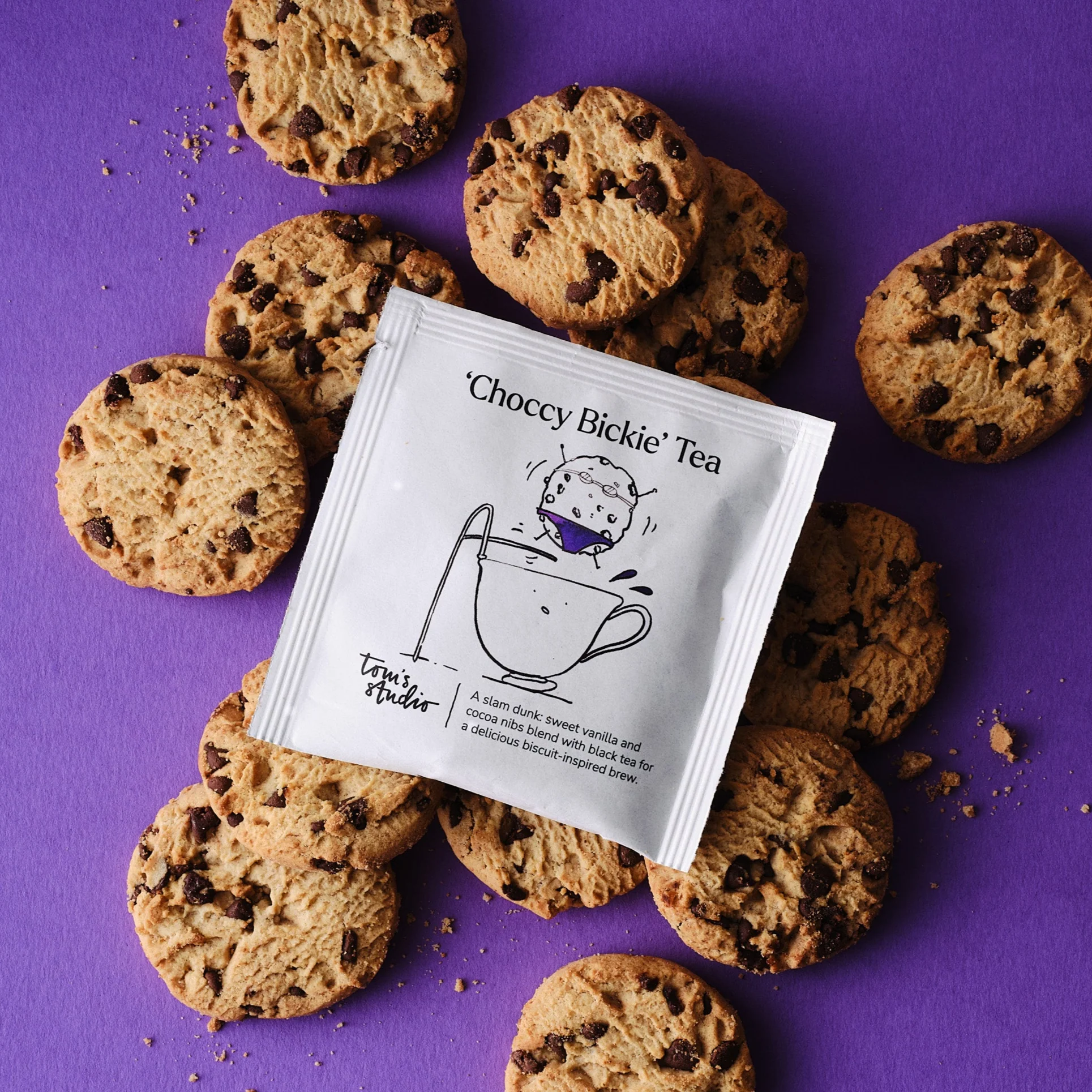 Tom's Studio 'Choccy Bickie' Tea (15 Tea Bags) - Image 3