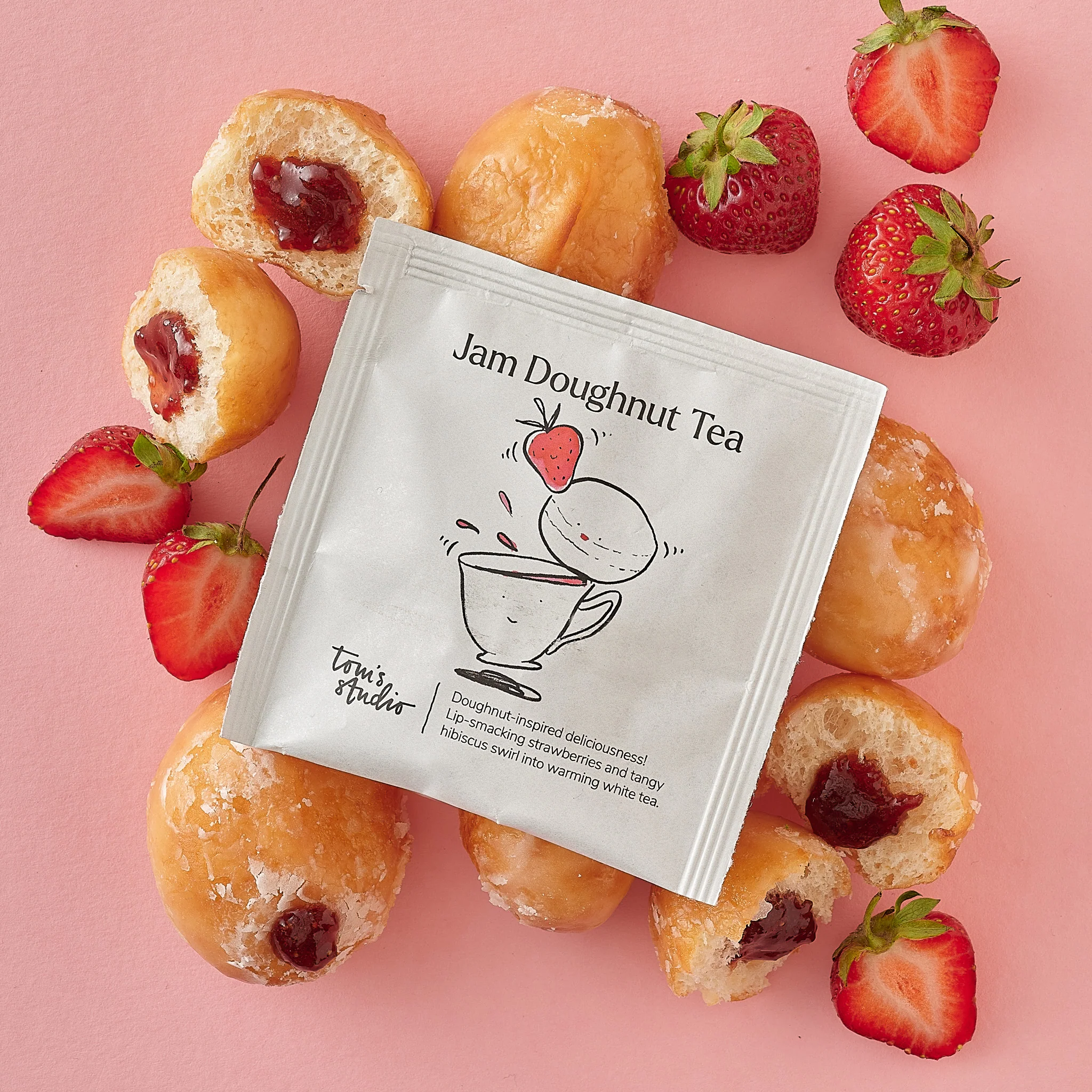 Tom's Studio 'Jam Doughnut' Tea (15 Tea Bags) - Image 3